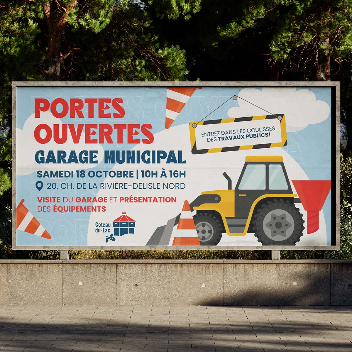 Ville de coteau-du-Lac Panneau portes ouvertes